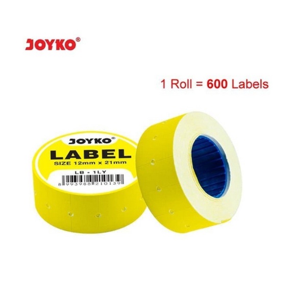 

TERBATAS JOYKO LABEL ROLL HARGA JOYKO 1 BARIS LB1LY KUNING