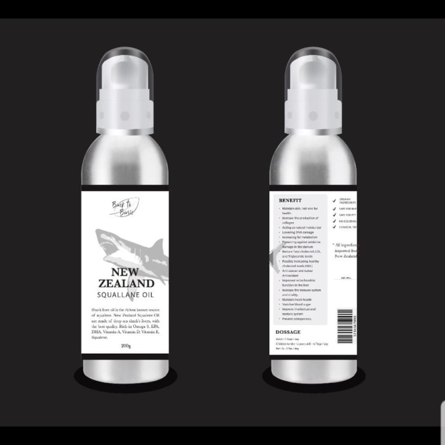 Back to Basic New Zealand Squalene Oil minyak hati ikan hiu