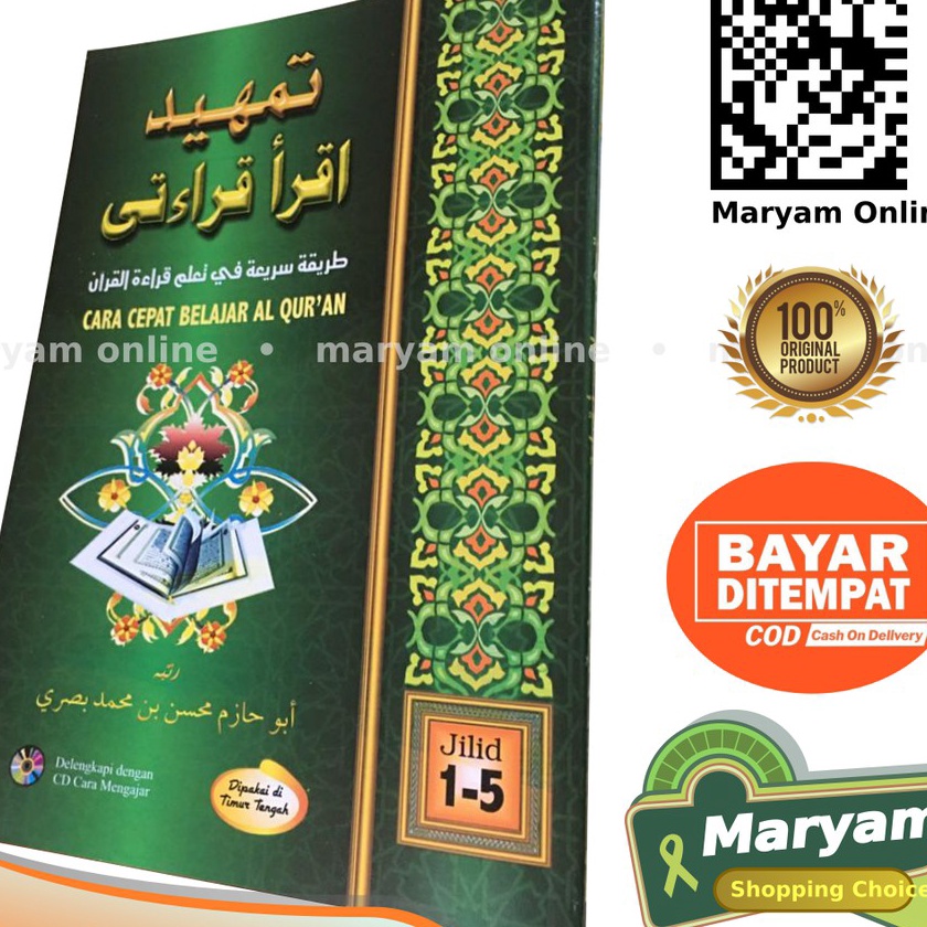 FG2 Buku Tamhid Iqro Qiroati Jilid 1  5 Cara Cepat Belajar Al Quran  Tamhid Iqro Qiroaty Kes Hvs