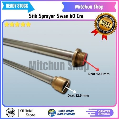 Stik Sprayer Swan 60 Cm Manual Elektrik | Stik Sprayer Panjang Lurus Manual Elektrik | Stik Swan