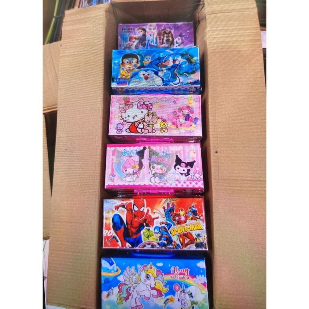 

kotak pensil KODE 3 TINGKAT / pencil case password / kotak pin 3