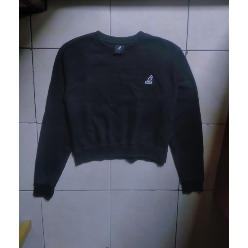 crewneck / sweater kangol crop