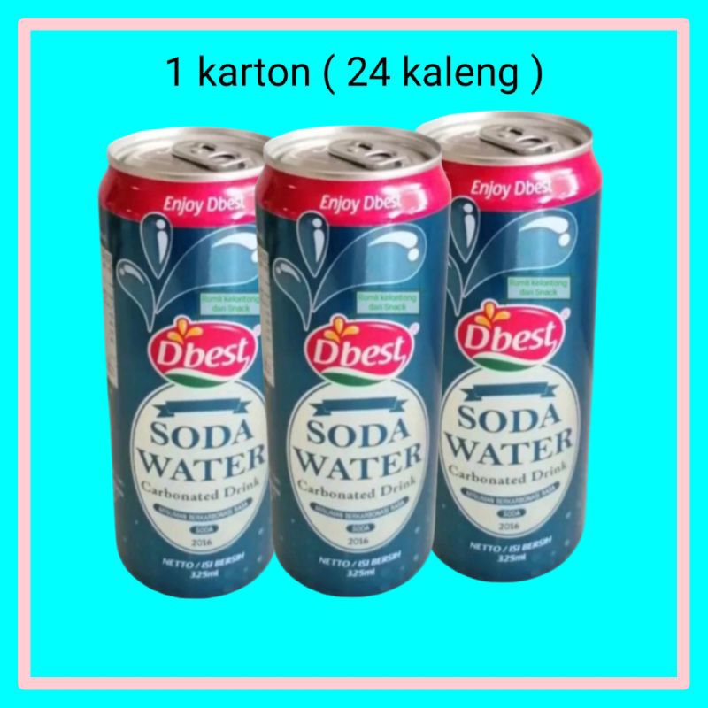 

D'best Soda water kaleng / air soda d'best 1 karton