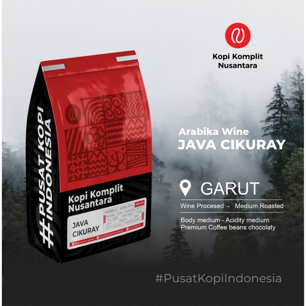 

Arabika Cikuray Wine Medium Roasting - Kopi Biji dan Bubuk