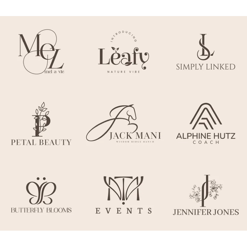 (DRAN CUSTOM MONOGRAM LOGO) JASA PEMBUATAN DESAIN LOGO OLSHOP BISNIS SIMPLE