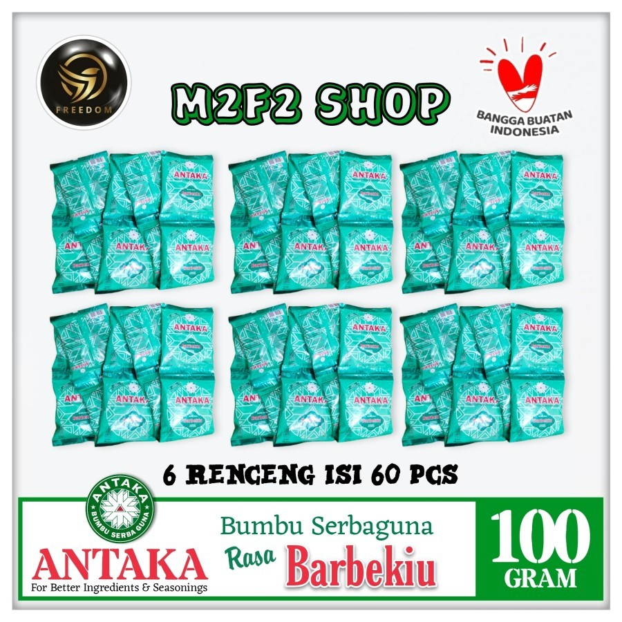 

ANTAKA Bumbu Tabur Serbaguna Aneka Rasa Barbekiu Sachet - 100 gr (Kemasan 6 Renceng)