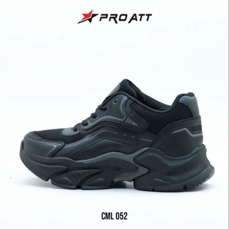 PREMIUM SEPATU PROATT CML ,LTB77,TALI,SEPATU HITAM POLOS, SEPATU CASUAL CEWEK SEPATU OLAHRAGA SEPATU