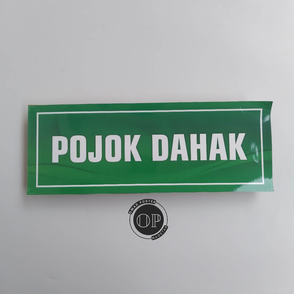 

Stiker Pojok Dahak -Tempat Mengeluarkan Dahak - Stiker Vinyl
