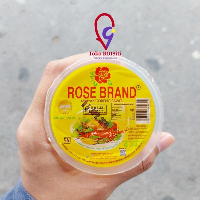 

(TRS) minyak goreng cup rose brand 220ml