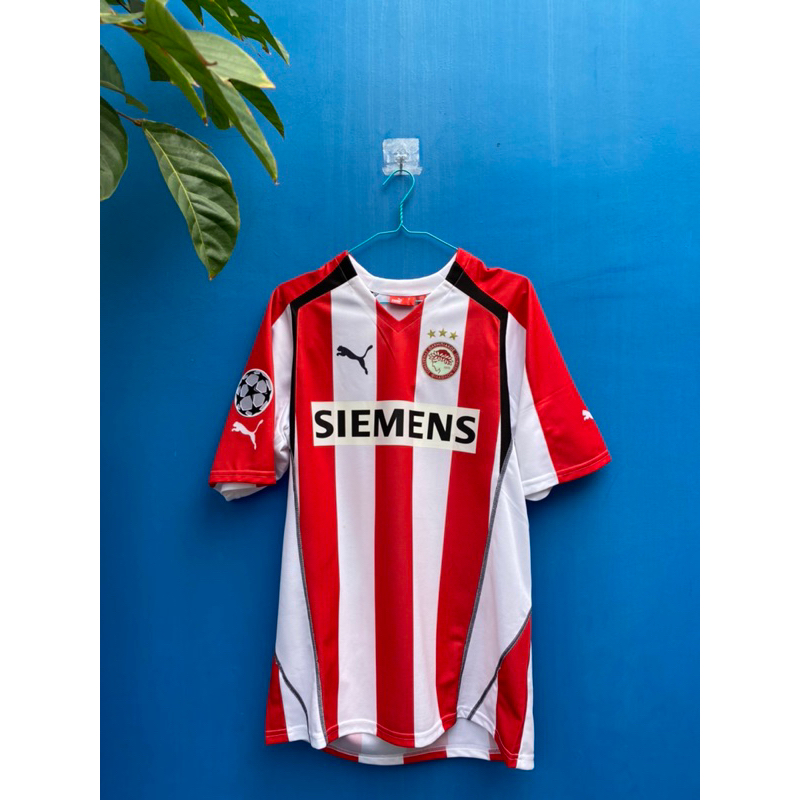 Jersey/Kaos Bola Original Vintage/Rare #RIVALDO 10 Olympiakos 2005 BNWT