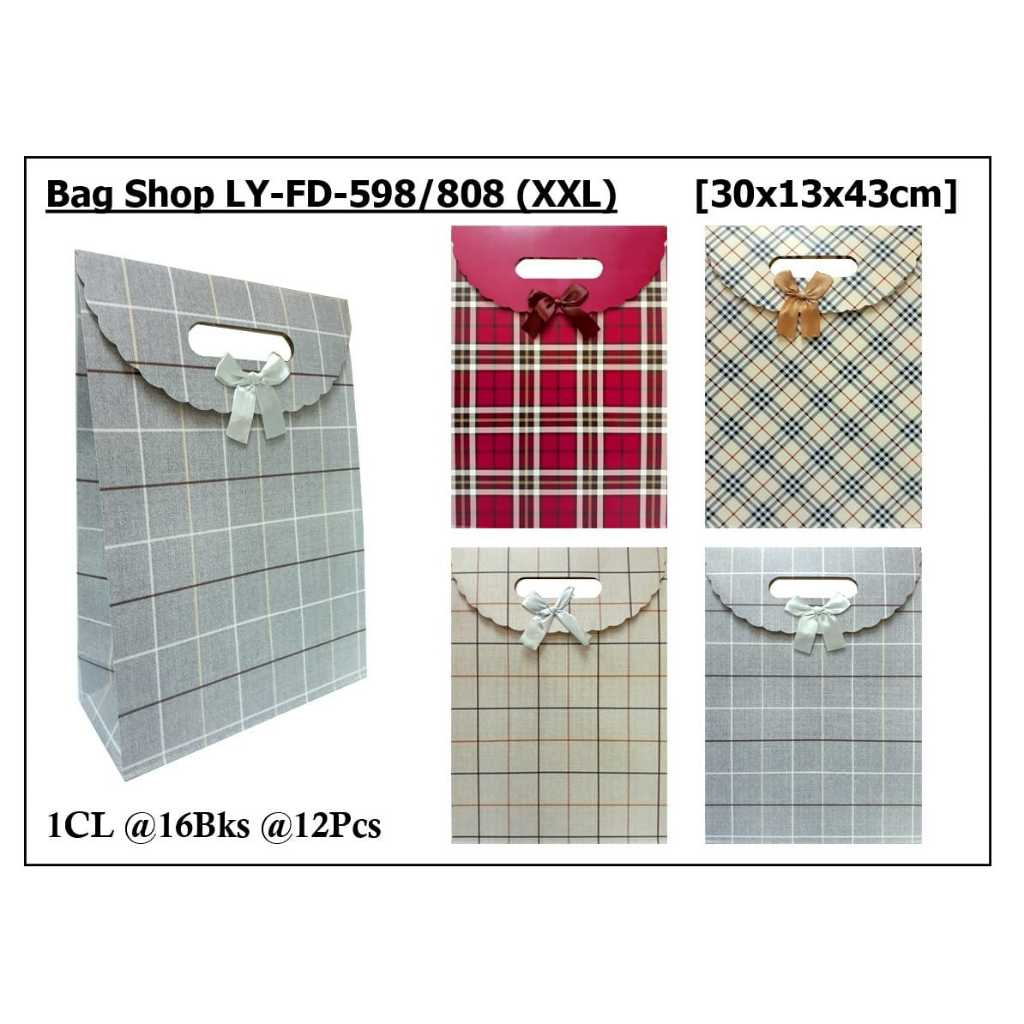 

shopping bag hampers bag shop tas tutup pita ukuran XXL adam satuan import tebal adam ukuran 30 x 13 x 43 cm ( masuk juli 2024)