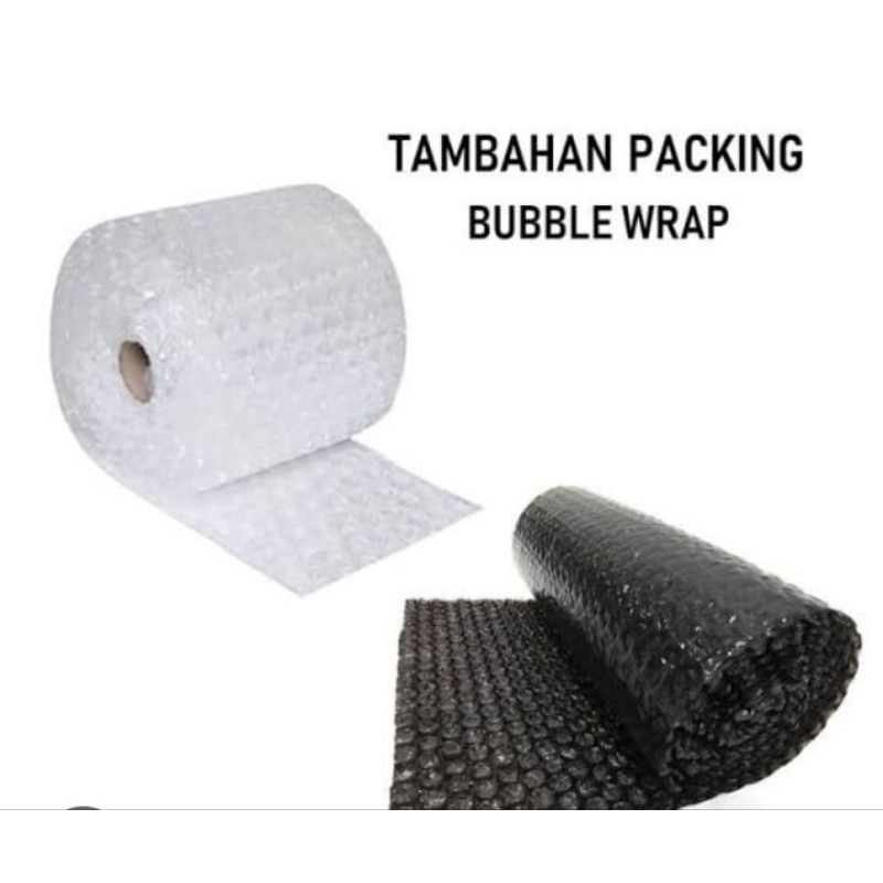 

bubble wrap tambahan packing biar lebih aman