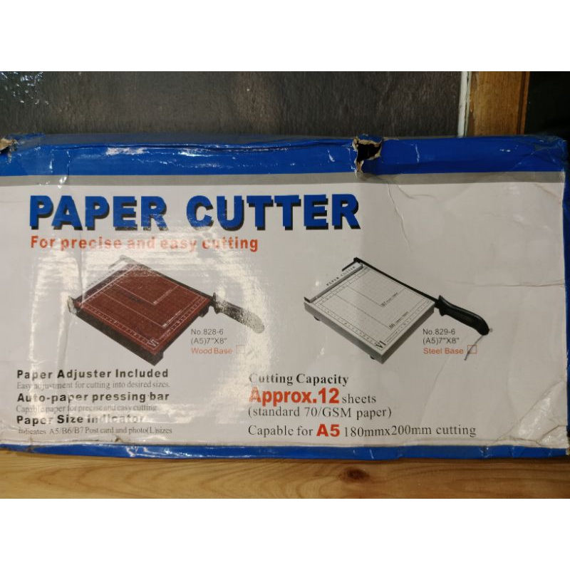 

Papper Cutter Alat Pemotong Kertas A5 180mmx200mm & B4 300mmx × 380mm
