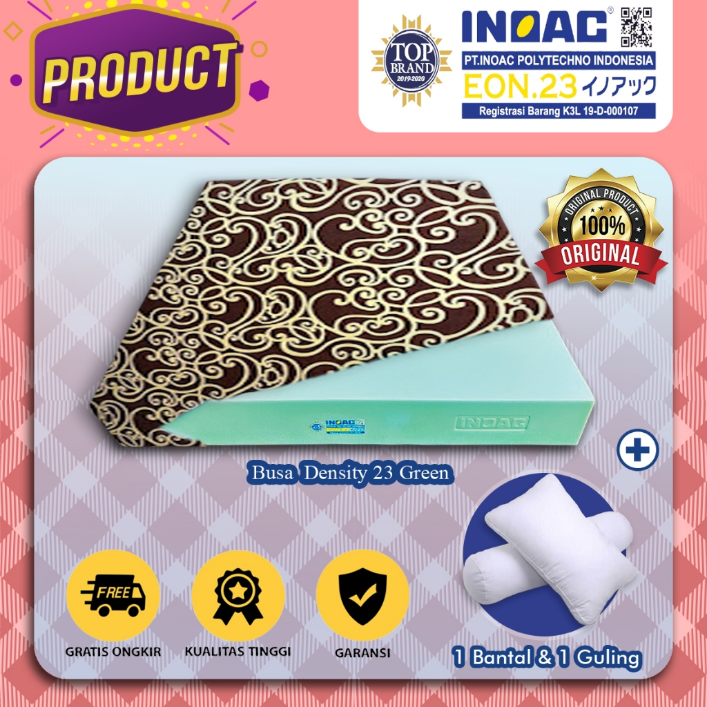 kasur busa inoac 200x180x20 inoac original No 1 Tebal 20 cm Garansi 10 tahun Anti Kempes