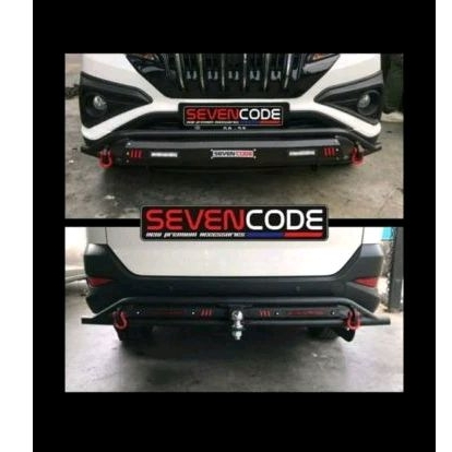 Paketan Tanduk pengaman bemper depan belakang mobil Toyota all New Rush model cobra SEVENCODE