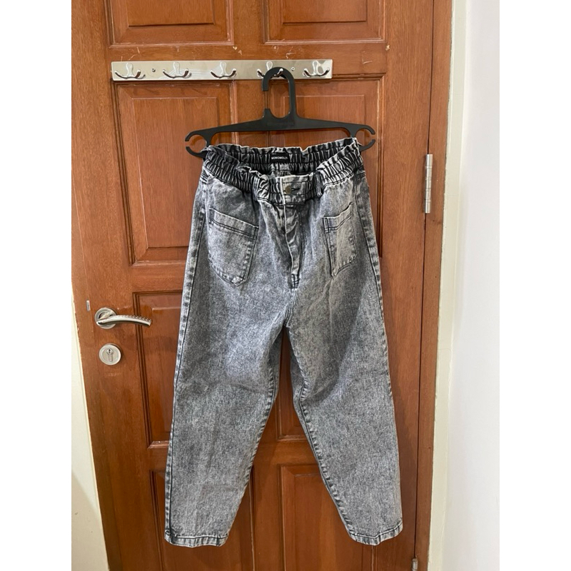 Monomolly jeans acid grey (Preloved)