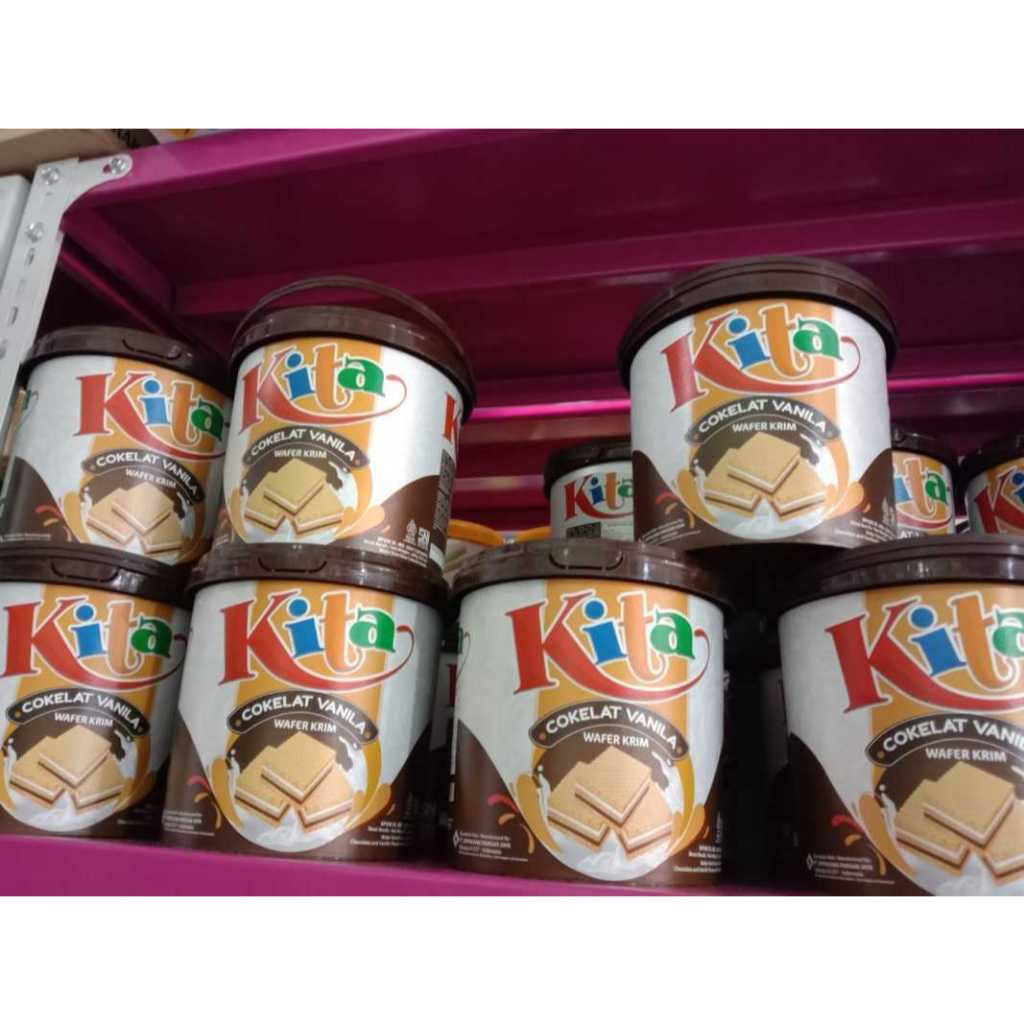 

Cod / Wafer kita ember 280 gram 1 dus isi 6 pcs / Wafer kita / Wafer merek kita / Wafer kita ember 280 gram / Kue toples / Wafer toples / Hampers lebaran / Gift lebaran