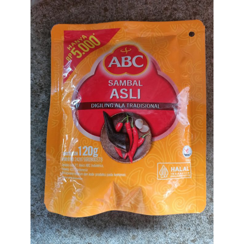 

ABC Sambal Asli Ala Tradisional 120 gram