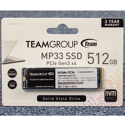 SSD NVME 512GB Team Group MP33 Warranty 3-year