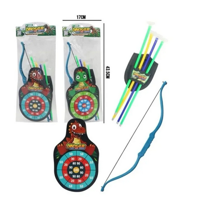 Mainan Anak Dinosaur Bow And Arrow Game Panahan Sasaran Karakter Dinosaurus