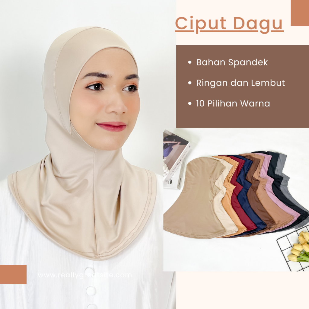 Ciput dagu / inner jilbab / Dalaman jilbab / Bandana / Ciput jilbab