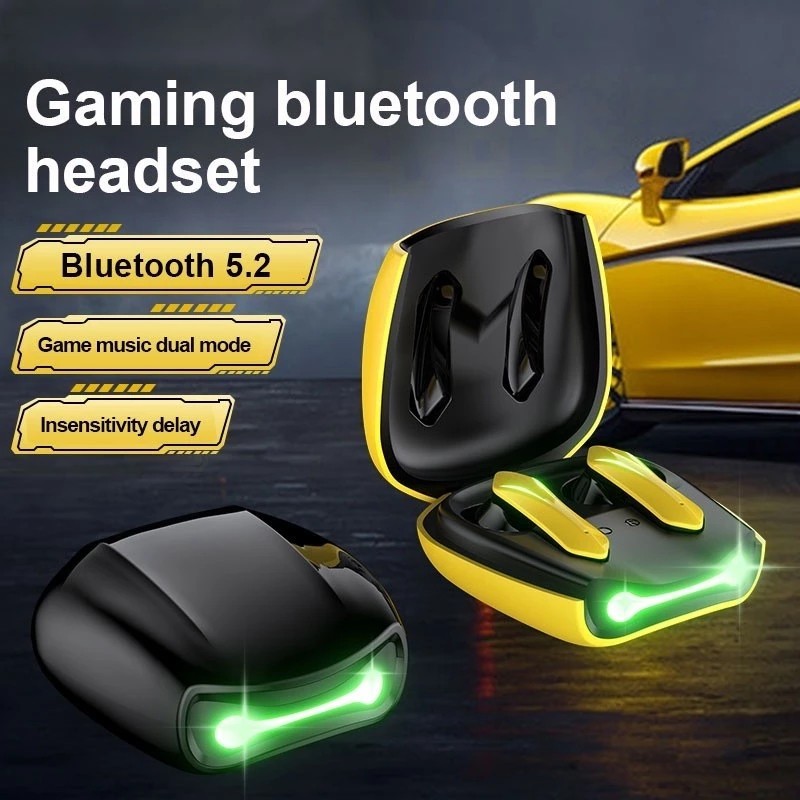 JH HEADSET HANDSFREE BLUETOOTH TWS R05 5.2 WIRELESS GAMING EARPHONE R-05 GAME