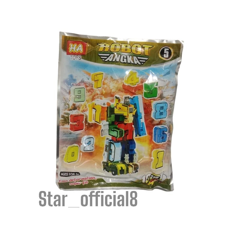 20 PCS MAINAN ROBOT HA RAKITAN / MAINAN ROBOT BONGKAR PASANG