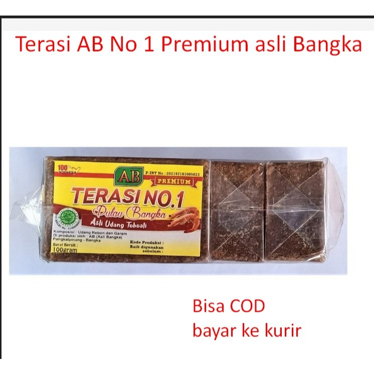 

Terasi no 1 Premium Udang Merk AB Asli Bangka PIRT langsung dari Produsen