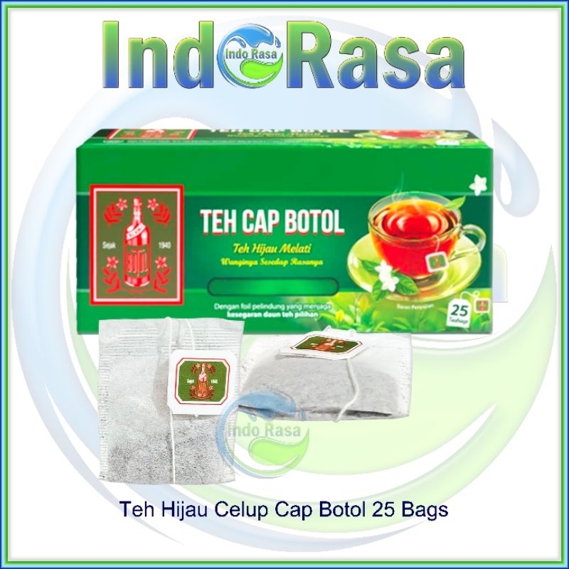 

Teh Hijau Celup Cap Botol Jasmine Green Tea isi 25