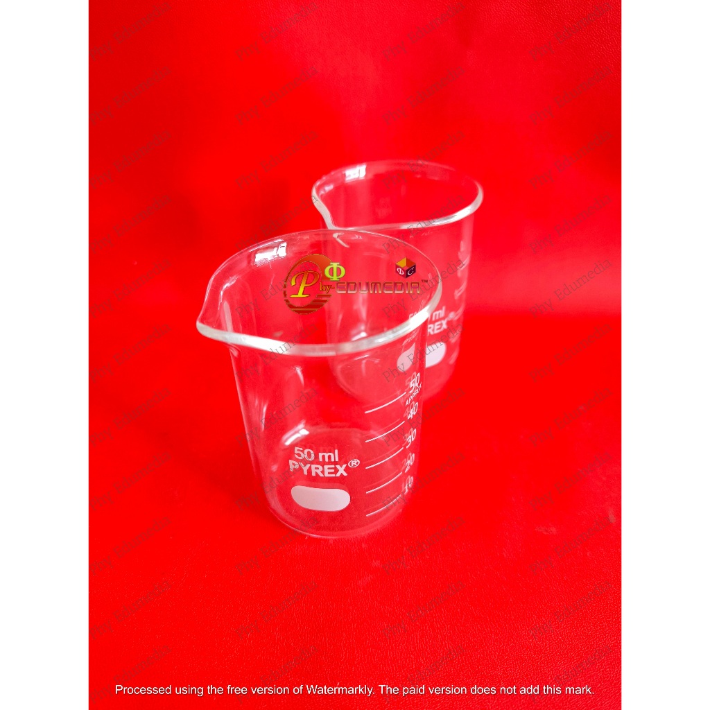 Beaker / Beaker 50ml PYREX / Beaker Glass 50ml / Gelas Kimia 50ml PYREX