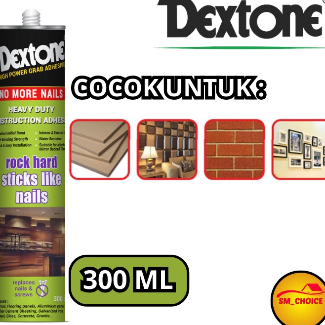 

KODE S8T6 LEM DEXTONE NO MORE NAILS 3 ml LEM ANTI PAKU LEM TANPA PAKU 223