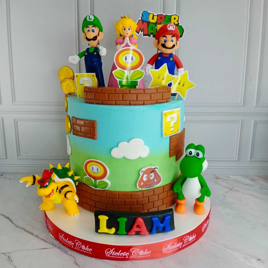 

Kue Ulang tahun/Birthday Cake/Kue Ultah Costum/Kue Ulang Tahun Mariobross Butter Cream