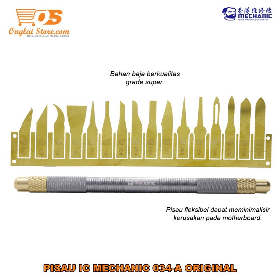 

KODE E3X Pisau IC Pen Cutter MECHANIC 34A 17 IN 1 ORIGINAL