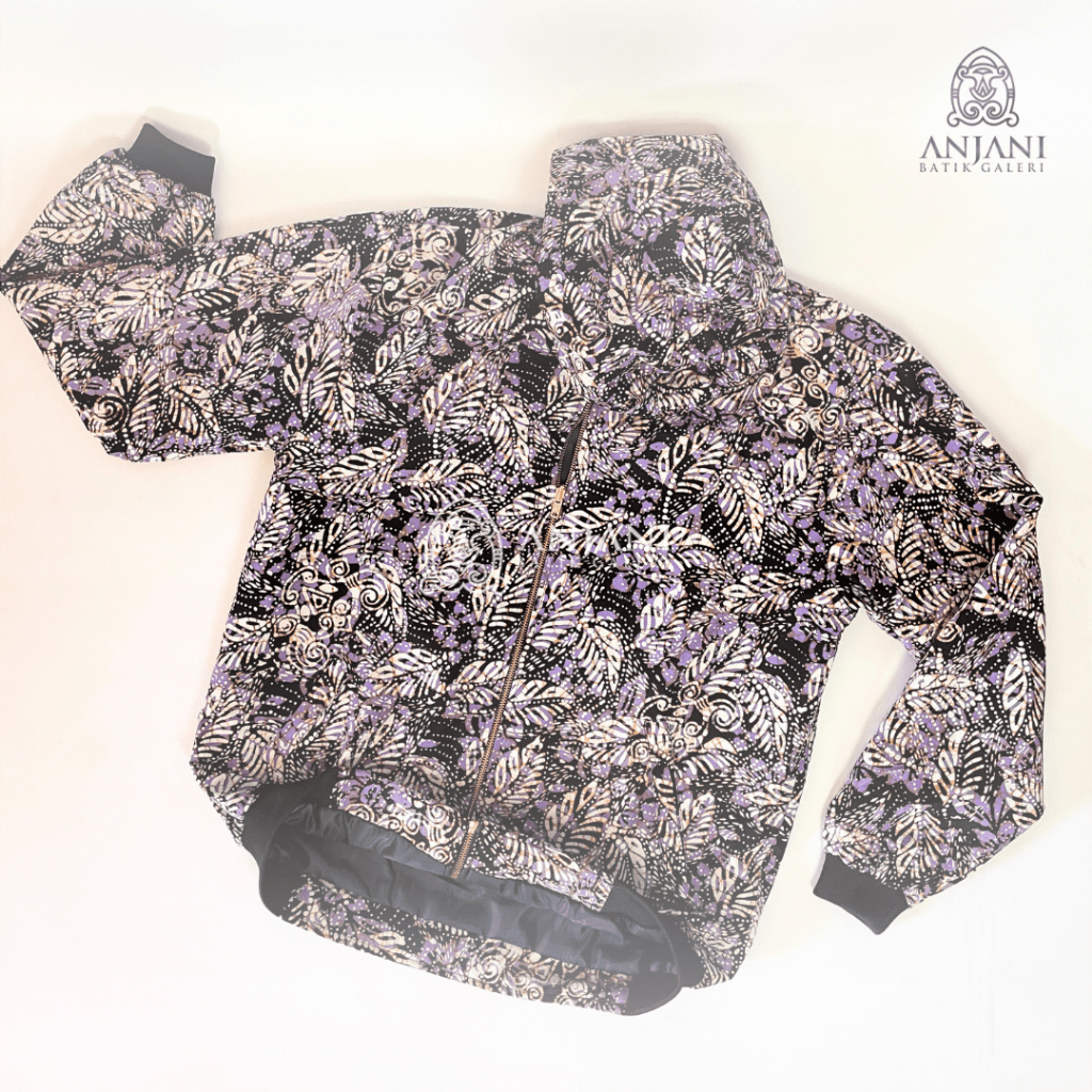 Jaket Hoodie Zipper Batik Banteng Agung - Anjani Batik Galeri