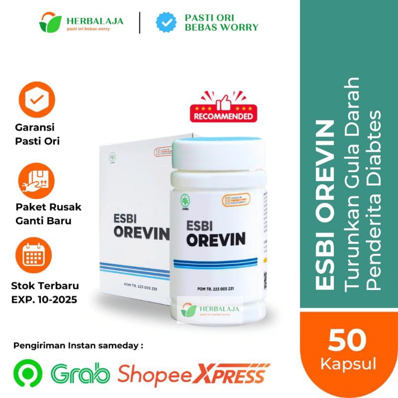 Kapsul Esbi Orevin Asli Original Obat Diabetes Kering Paling Ampuh