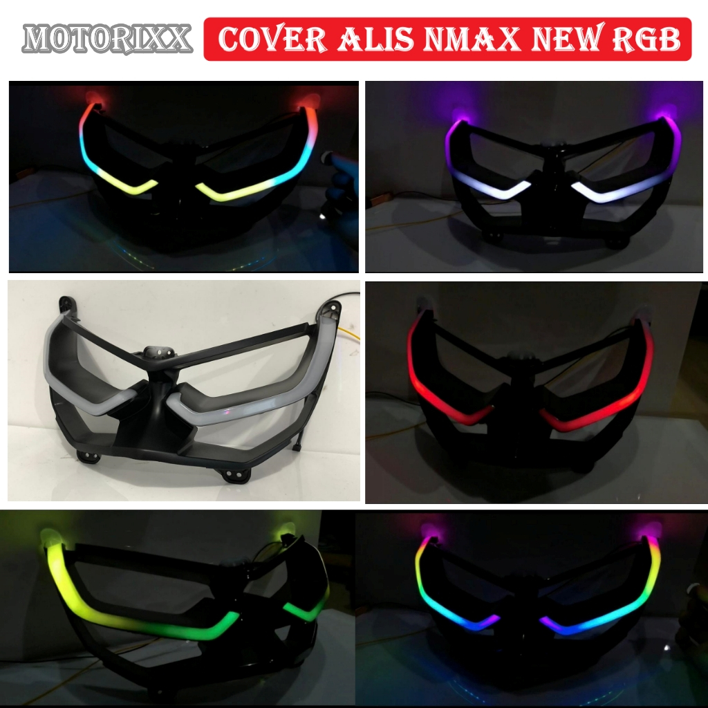 COVER ALIS NMAX NEW RGB 2020 CKS LAMPU DEPAN DRL NMAX NEW 30 MODE | LAMPU ALIS NMAX NEW RGB MAGNET |