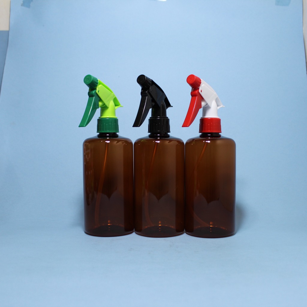 Botol Spray 500ml Amber / Botol Pewangi Pakaian 500ml Coklat / Botol Kispray 500ml Coklat / Botol Se