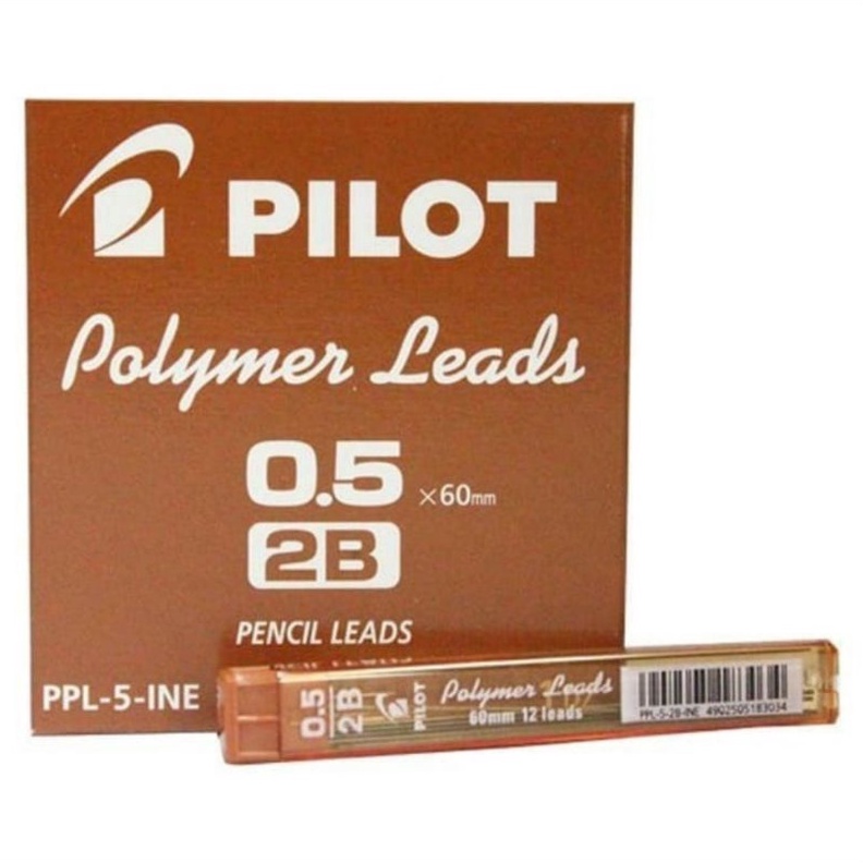 

KODE C7N4 Isi pensil mekanik pilot 5 mm 2B 1pak12tube