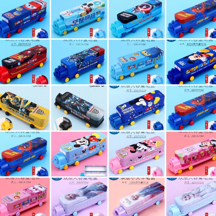 

KODE M2V5 DISNEY LICENSED TRAIN PENCIL CASE DOUBLE DEKKER KOTAK PENSIL KERETA API KARAKTER CARTOON ANAK MOTIF CEWEK COWOK