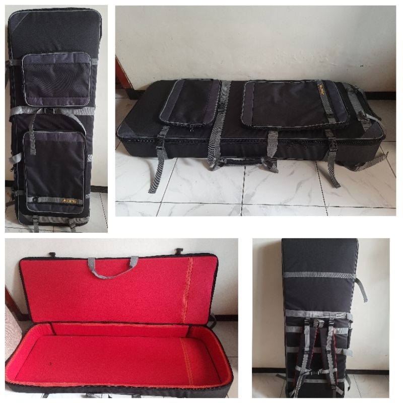 tas gigbag keyboard untuk korg pa300,pa600,pa700,pa1000 bahan bagus tebal lapis spon