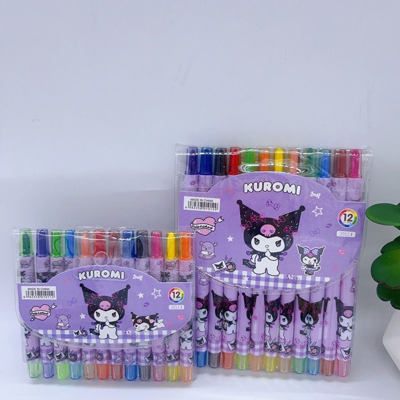 

SL88 - Crayon Putar 12 PCS Lucu / Krayon Putar isi 12 PCS / Rolling Pen Crayon SANRIO