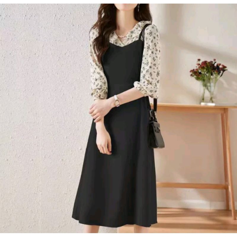 Dress Vintage Soft Color Korea Style