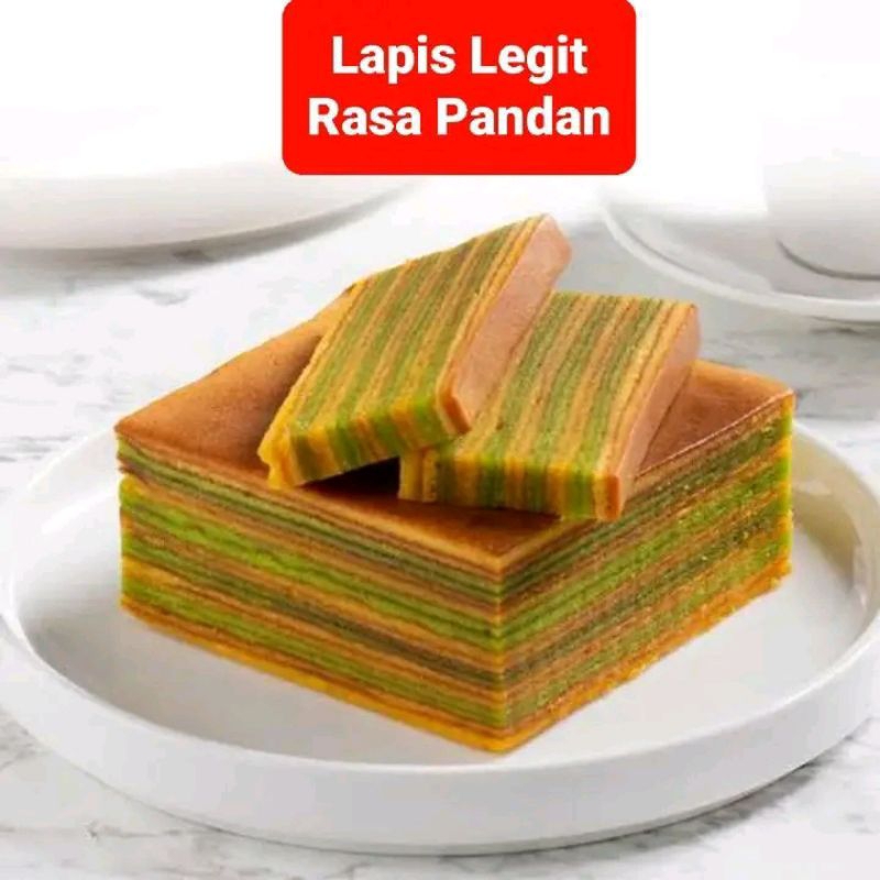 

Lapis Legit Rasa Coklat dan Pandan 800gram (17x17cm) Enak