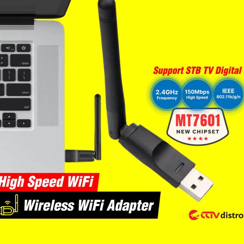 USB WiFi Dongle MT761 Wireless Adapter For PC Laptop STB Set Top Box WiFi Antena External 8211n 15 M