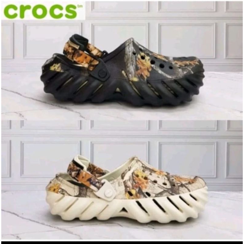 Crocs Echo realtree man / sandal pria crocs Echo / Crocs Echo Motif Unisex