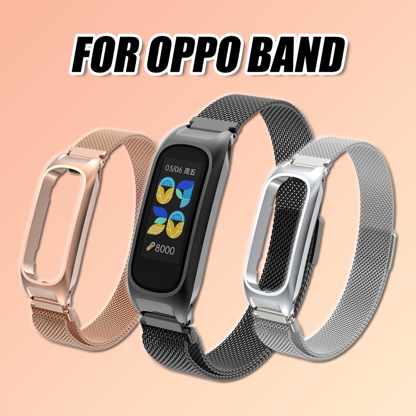 KODE Q77W Strap Metalic OPPO Band Tali Pengganti OPPO Band Berbahan Metal Magnetic Strap OPPO oppo b