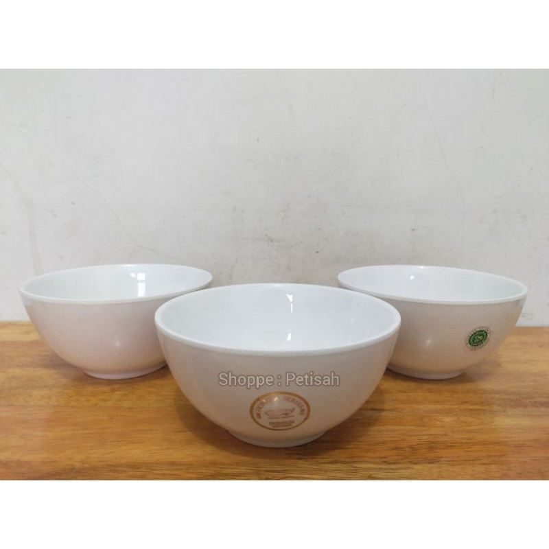 Mangkok Melamine 6 inci Golden Dragon Horeka W5906 / Mangkok Melamine Putih / Mangkok Nasi Melamine 