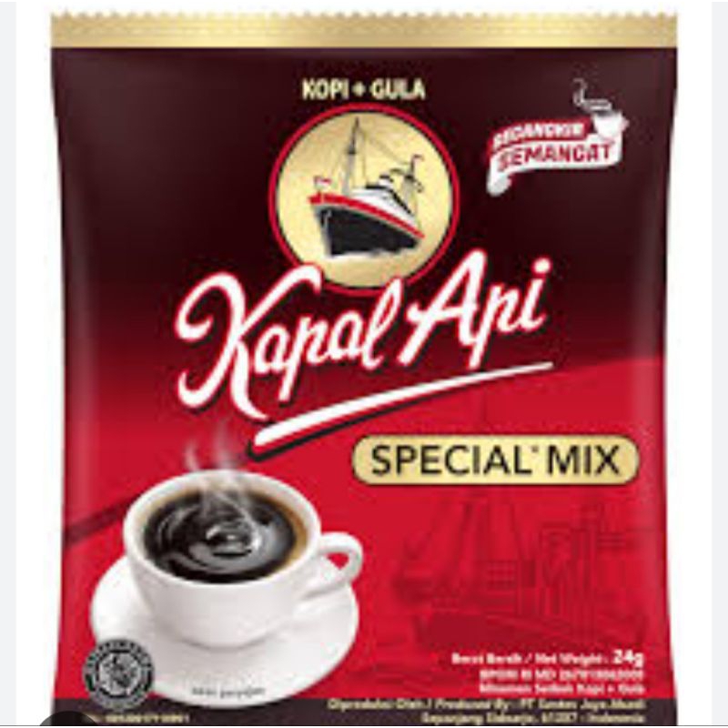 

kopi kapal api spesial mix kopi dan gula isi 1 dus 12 renceng