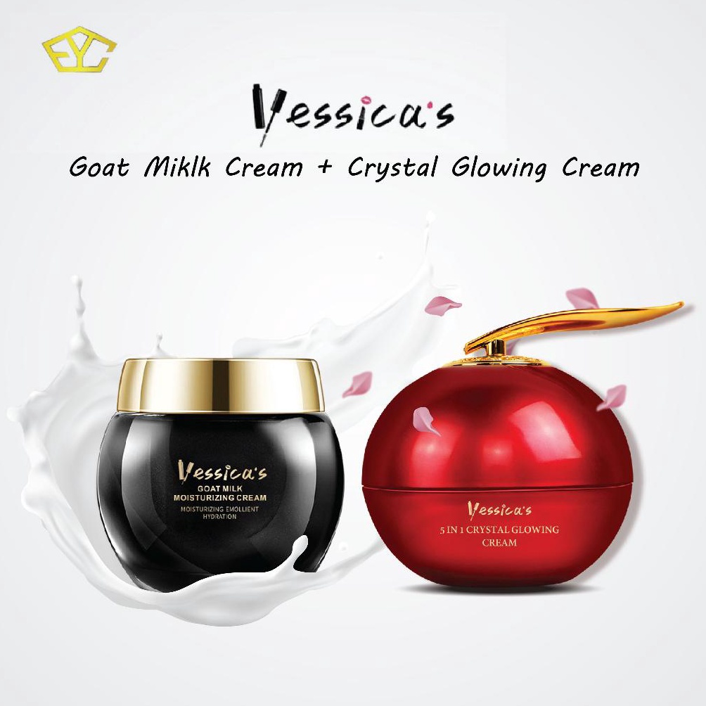 KODE Y99W Yessicas Paket 2IN1 Crystal Glowing  Goat Milk Cream