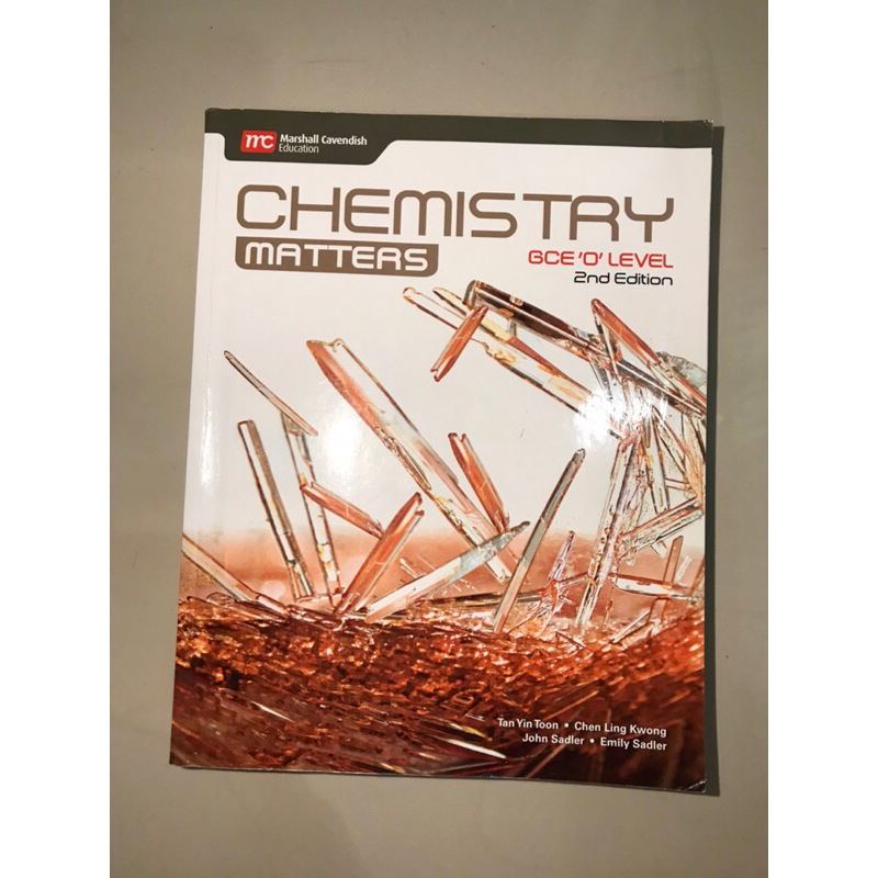 

CHEMISTRY Matters GCE 0 Level 2nd Edition, for Grade 7 8 Cambridge